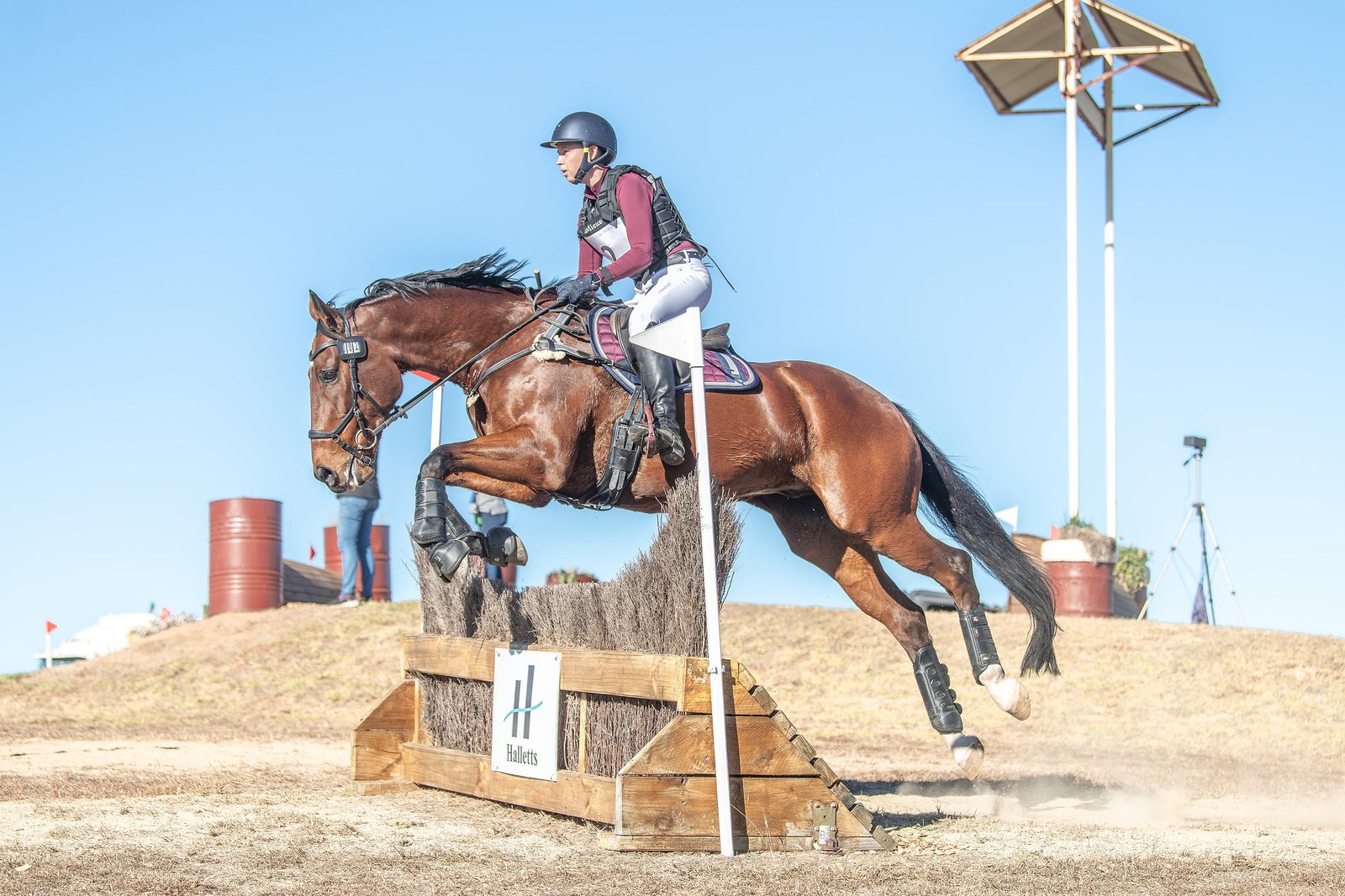 Jeri riding Wilbur cross-country at Harden Horse Trials 2025